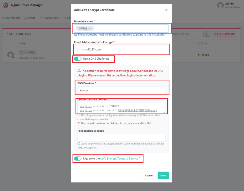 Nginx Proxy Manager 反向代理 Nextcloud 并启用SSL证书